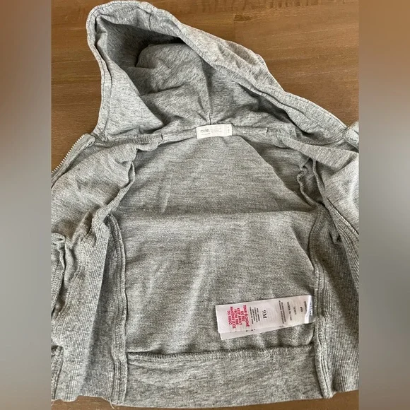 Miles Baby Zipper Hoodie in Heather Gray Size 9M - Picture 3 of 5